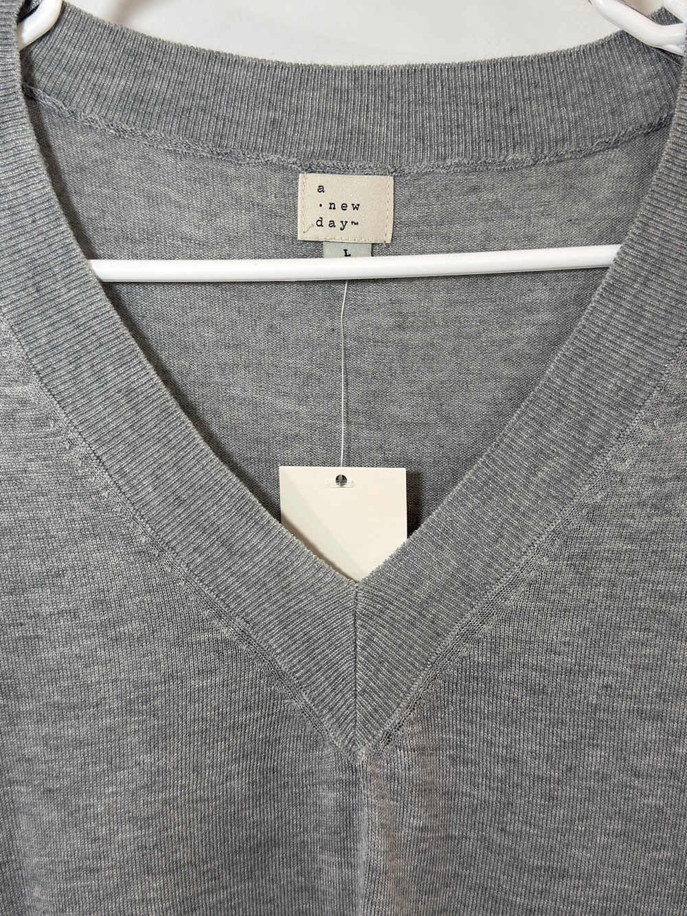 a new day Heather Gray Sweater Large - Picture 7 of 7